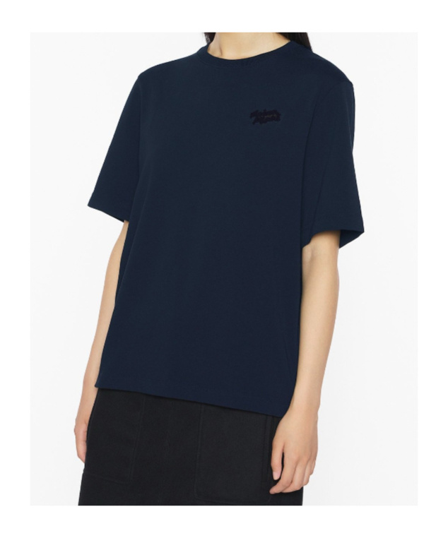 Maison Kitsuné Maison Kitsune Handwriting Comfort Tee-shirt In Blue