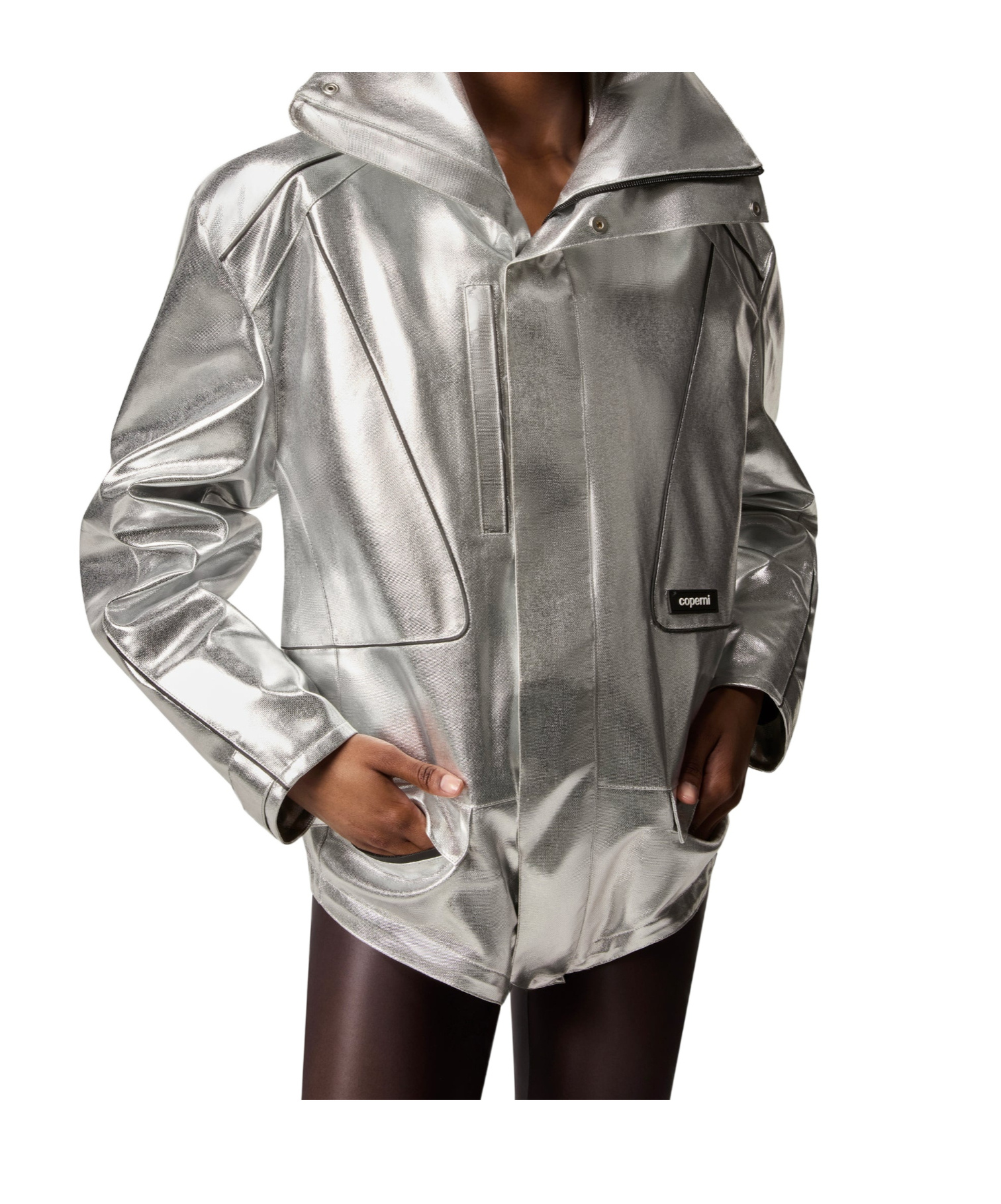 Coperni Long-sleeved Jacket In Black