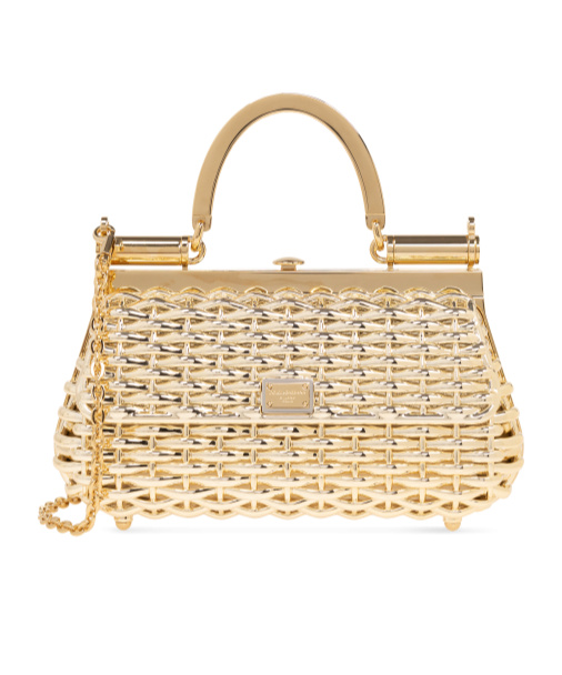 Dolce & Gabbana Dolce Gabbana Sicily Logo Tag Box Handbag In Brown