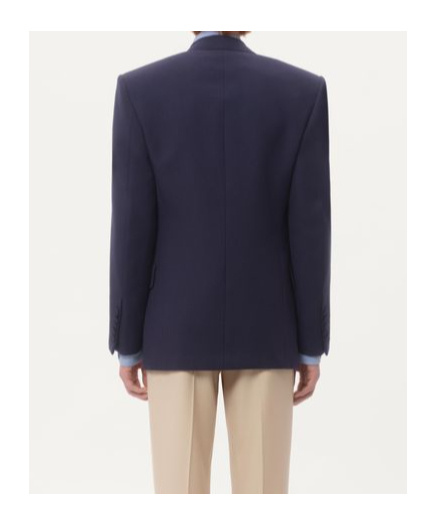 Valentino Wool Gabardine Jacket In Black