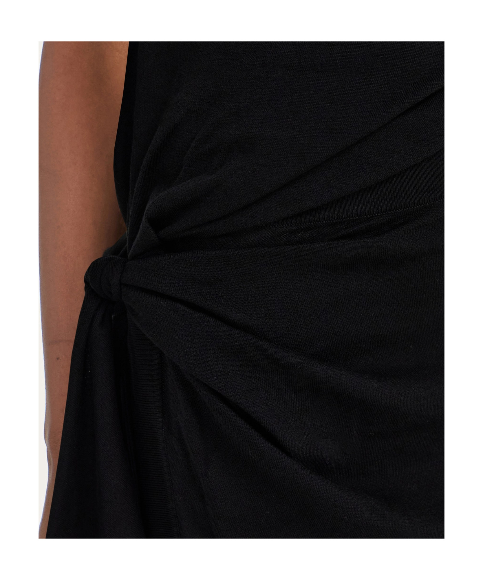 Ferragamo Sleeveless Knitted Dress In Black