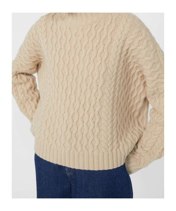 Weekend Max Mara Boxy-fit Wool Knit Jumper In Neutral