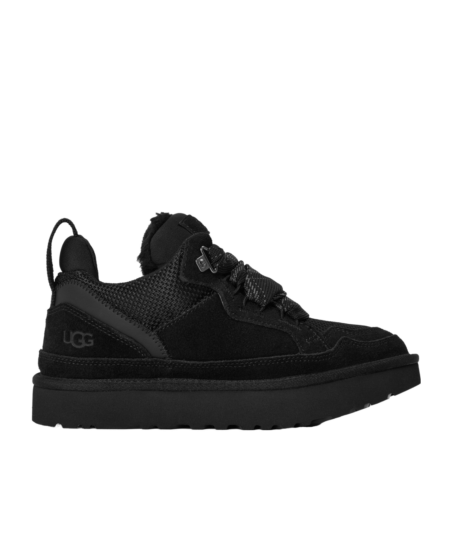 Pierre Hardy Suedemesh Laceup Platform Sneakers In Black