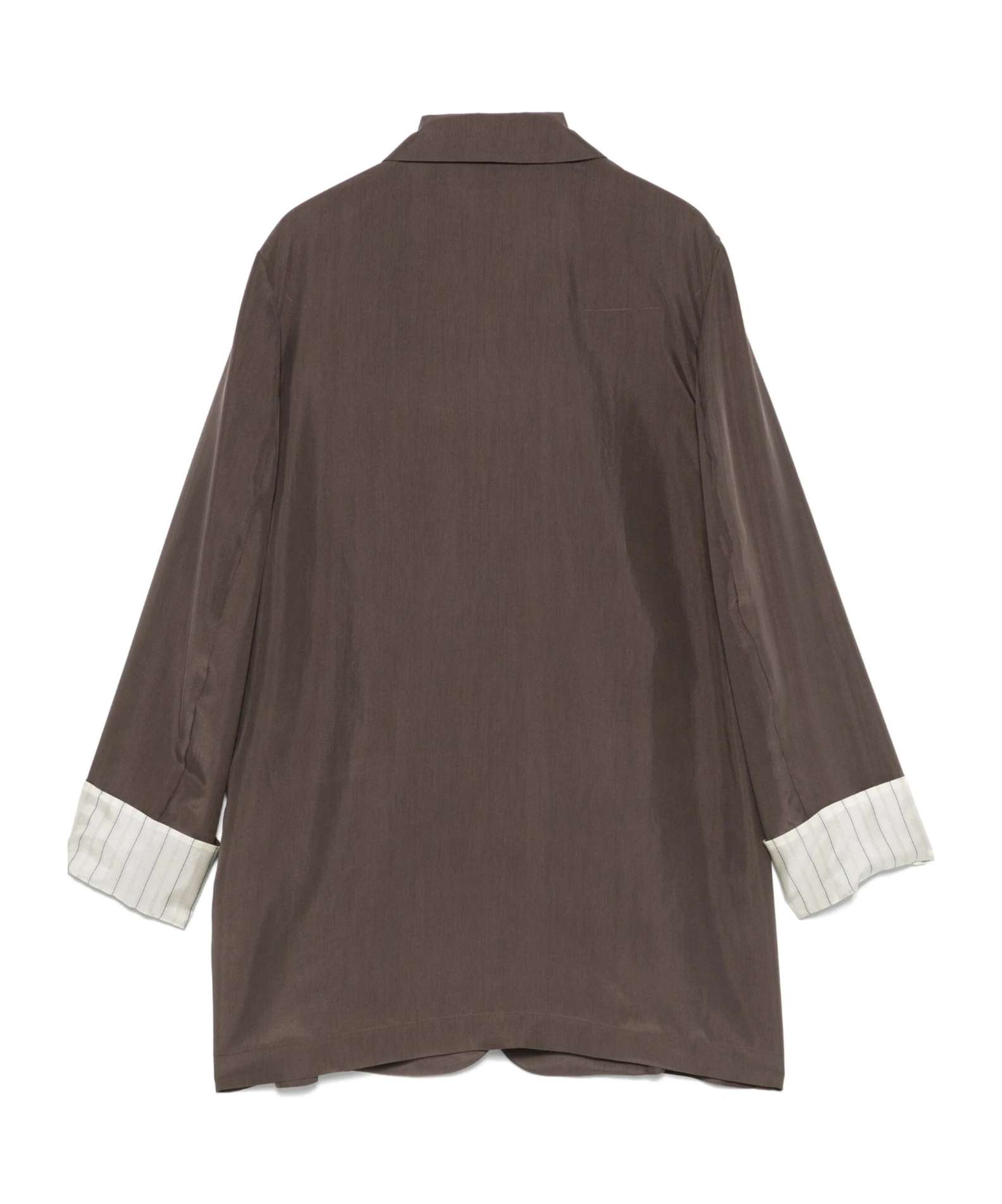 Alysi Long-sleeved Suit Jacket In Brown