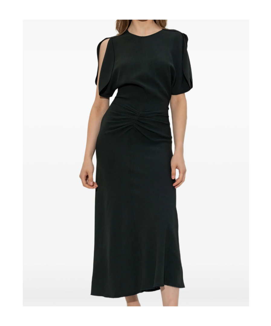 Shop Victoria Beckham Drape Detail Dress