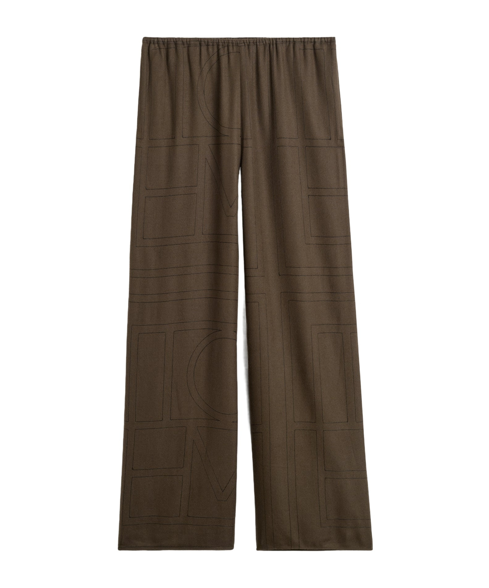 Totême Printed Pajama Pants In Brown
