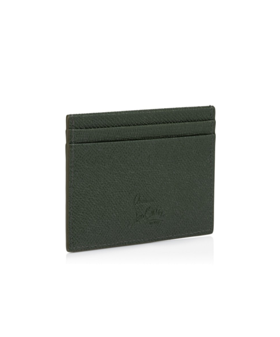 Christian Louboutin Groovy Textured Finish Wallets & Cardholders In Green