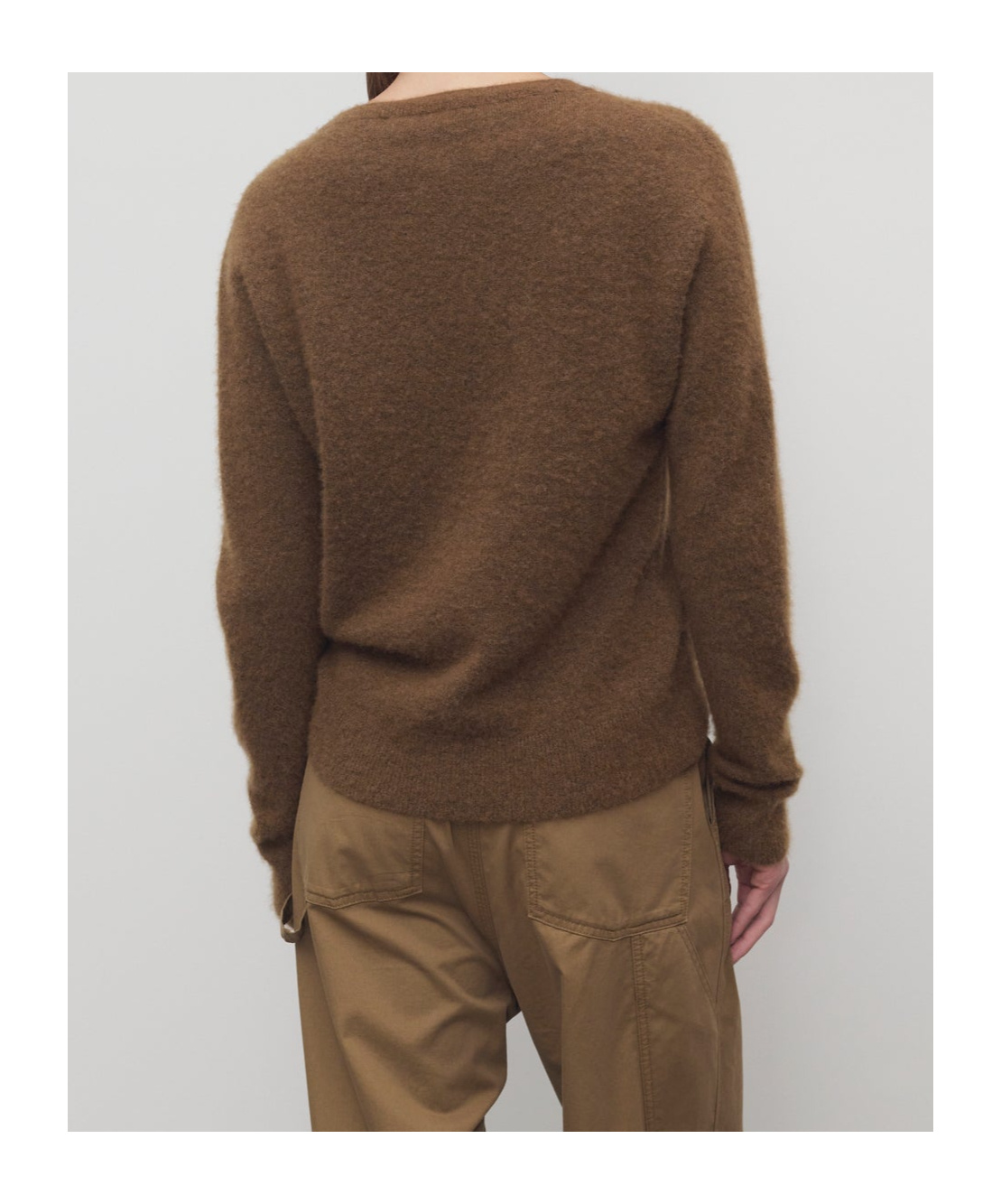 The Row Lorynna Cashmere And Silk-blend Sweater In Brown