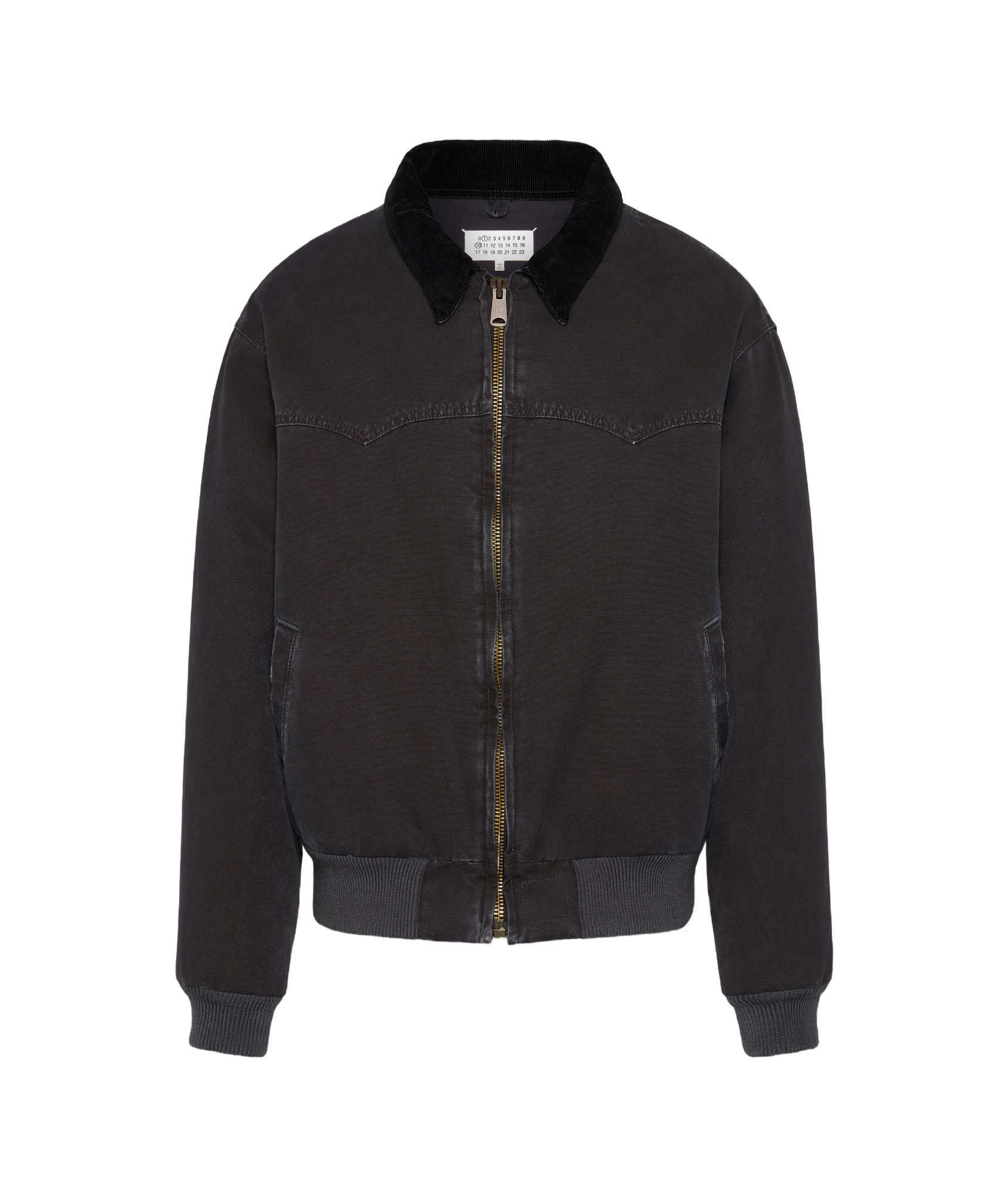 Maison Margiela Yoke Caban Jacket Man Black In Black