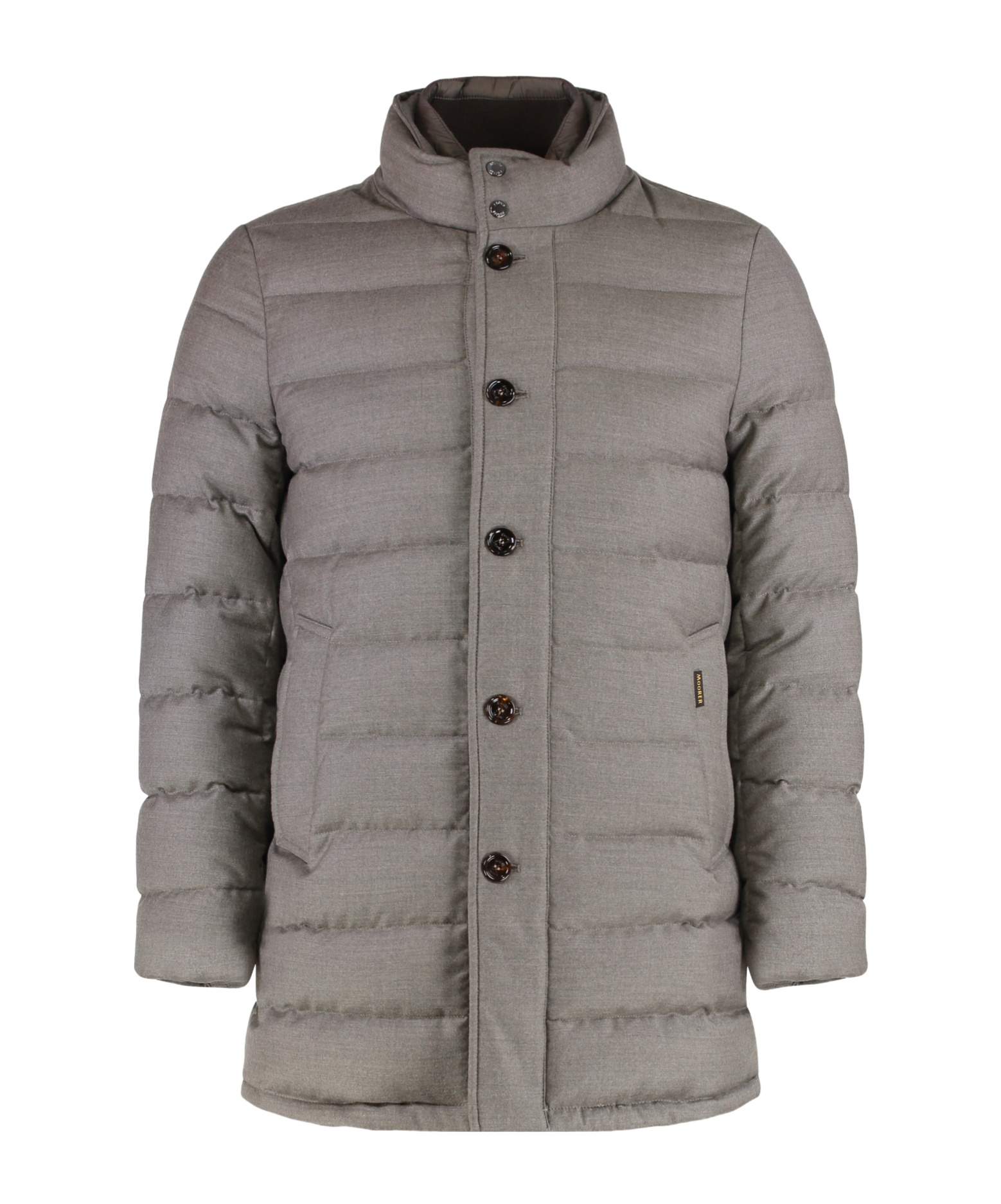 Moorer Calegari Padded Cashmere Coat In Gray