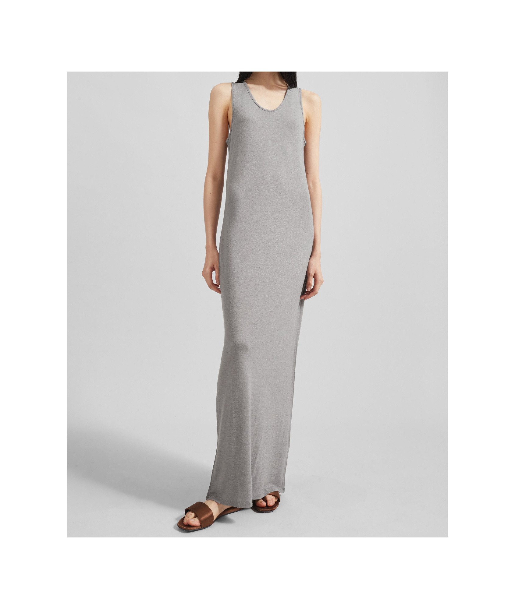 Shop Loulou Studio Myron Maxi Dress In Gray