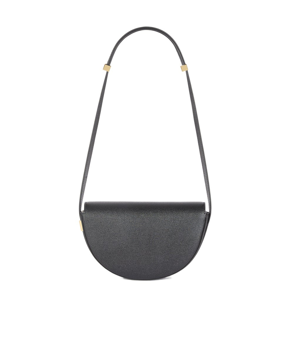 Patou Semi-round Shoulder Bag In Black