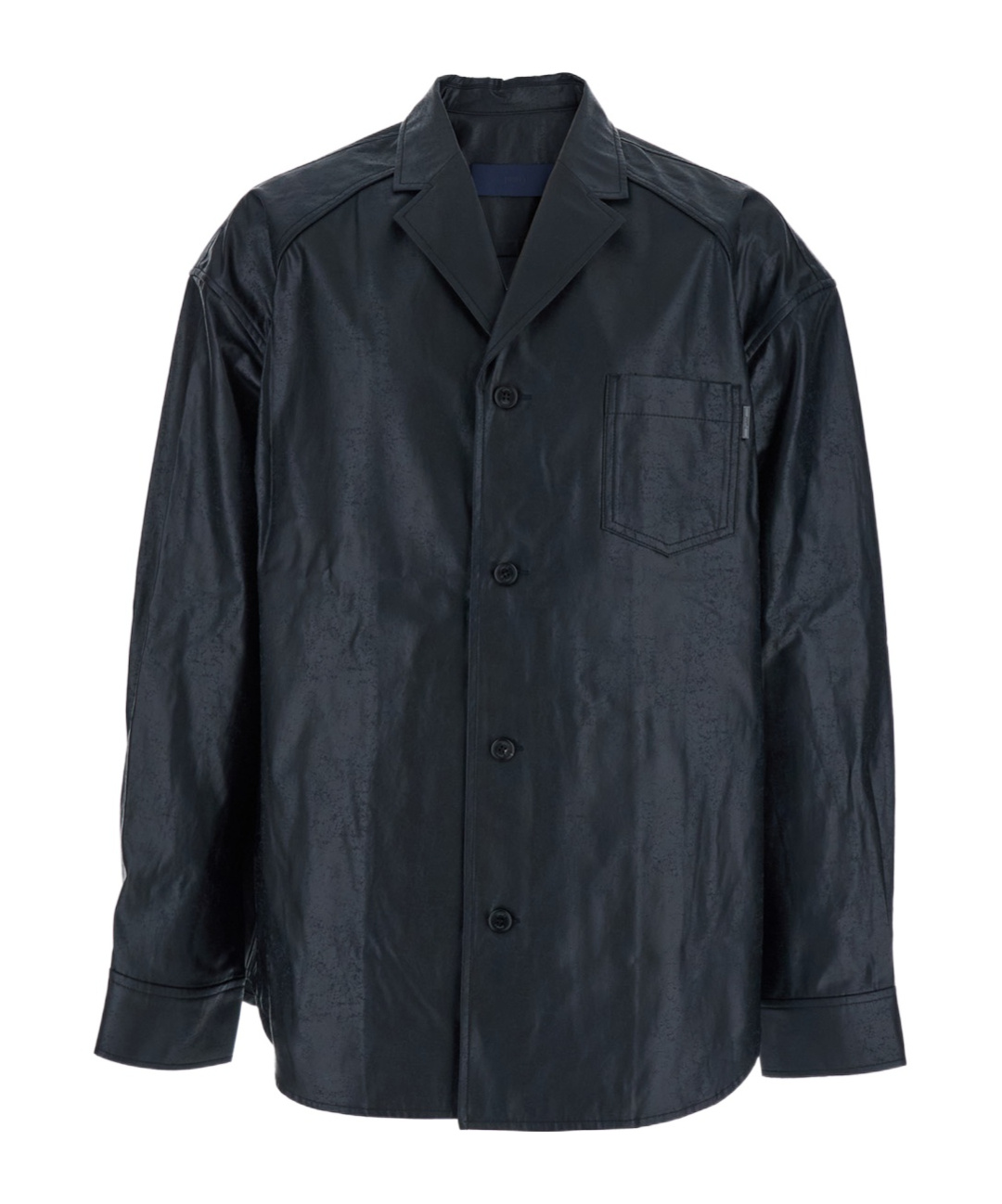 Juunj Coated Cotton Tailored Collar Shirts In Blue