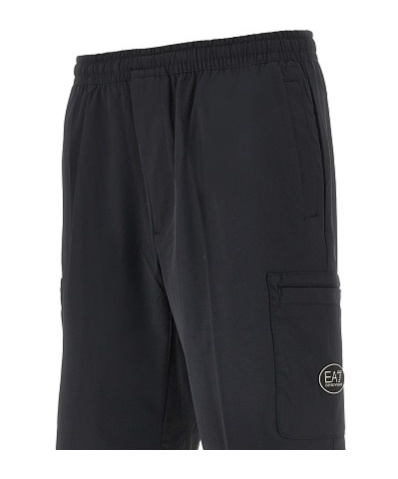 Ea7 Cargo Bermuda Shorts In Black