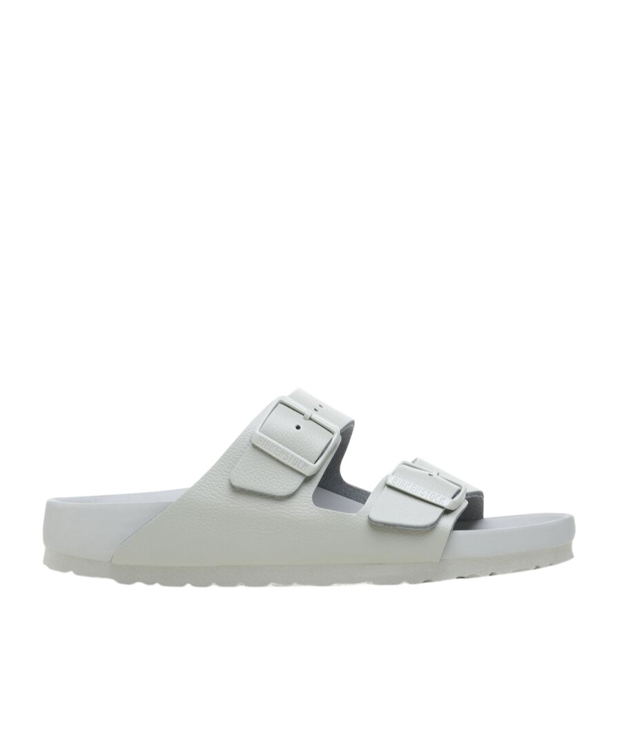 Birkenstock Flat Slippers In Gray