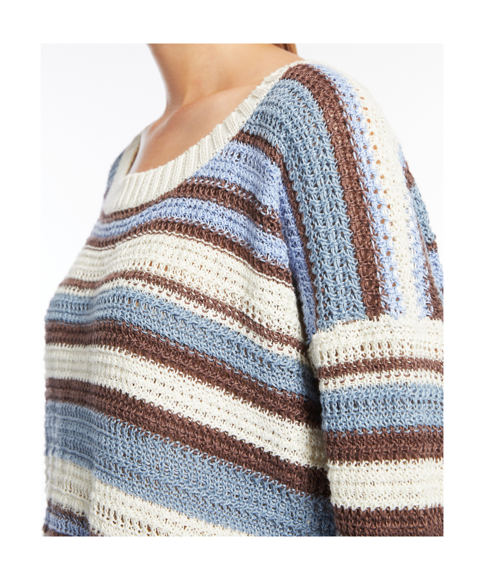 Weekend Max Mara Long Sleeve Sweater In Multicolor
