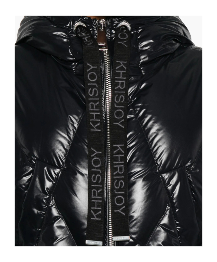 Khrisjoy Quilted-hooded Puffer Jacket In Black