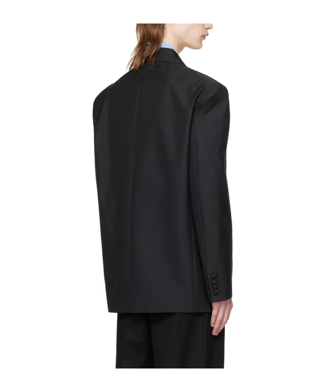 Valentino Sophisticated Wool Blend Jacket In Black