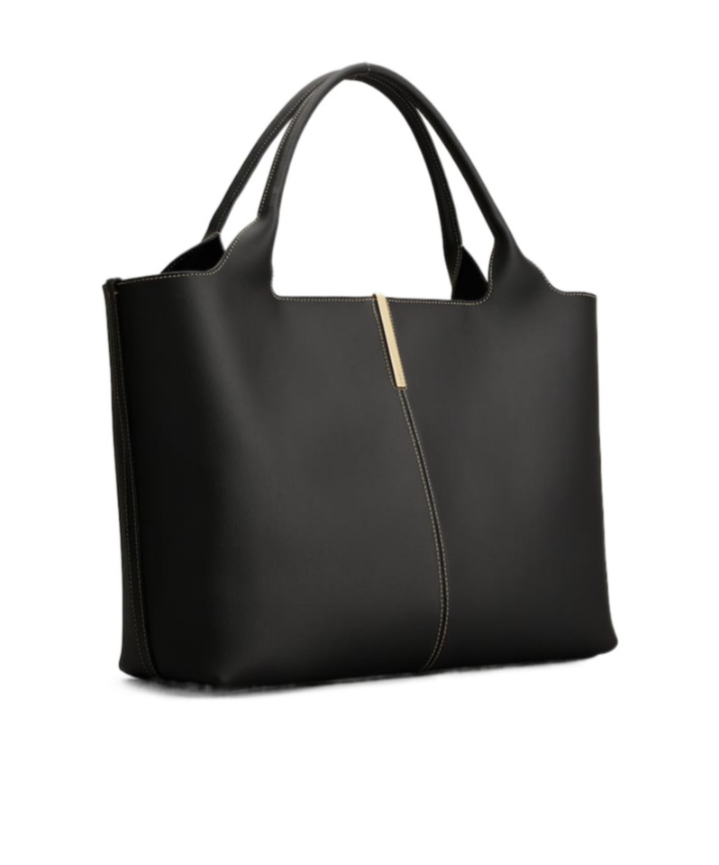 Tod's Medium Shopping Bag In Black