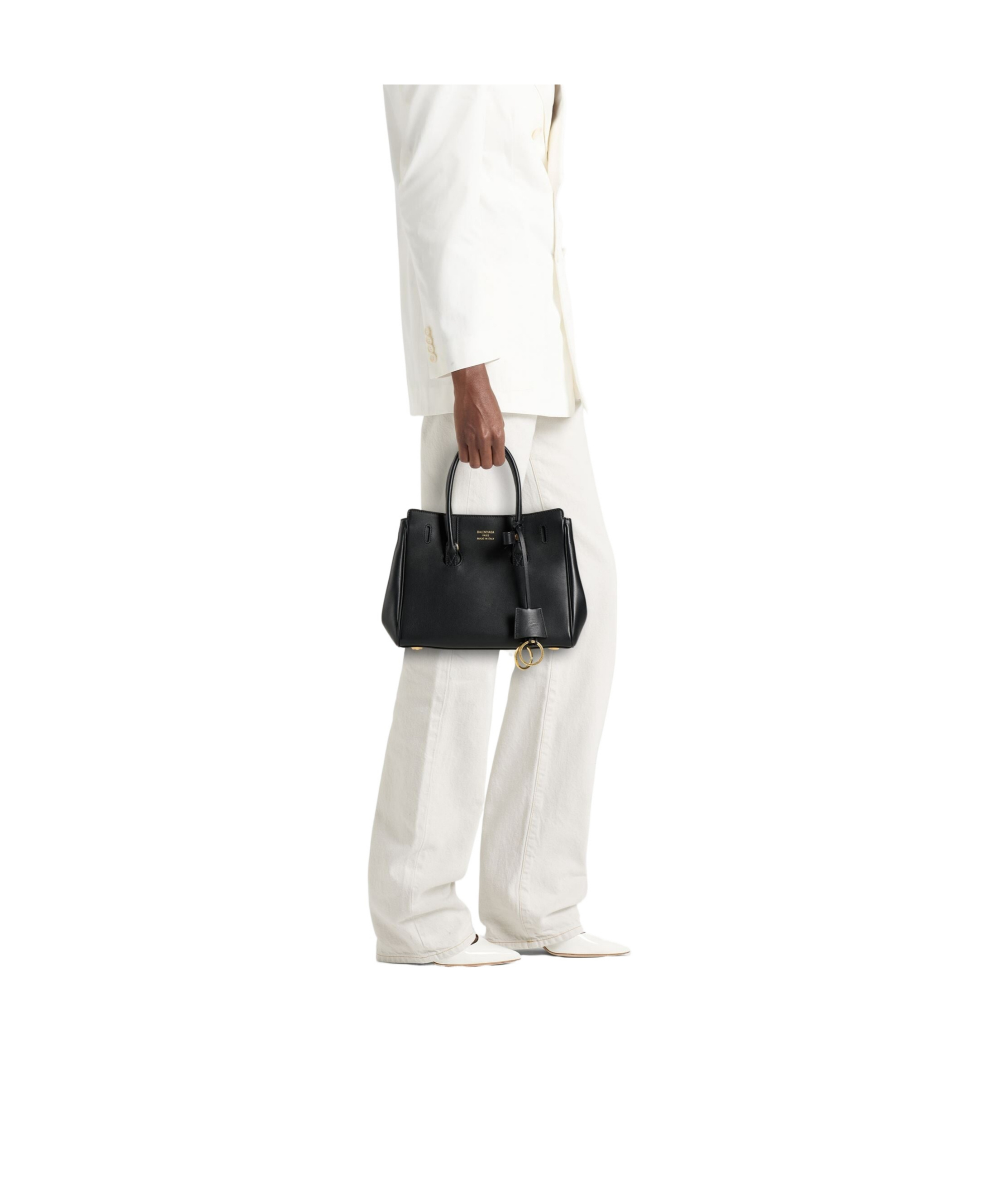 Balenciaga Basic Solidcolor Longsleeve Tshirt In Black