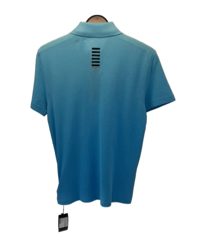 EA7 LOGO PRINTED POLO SHIRT