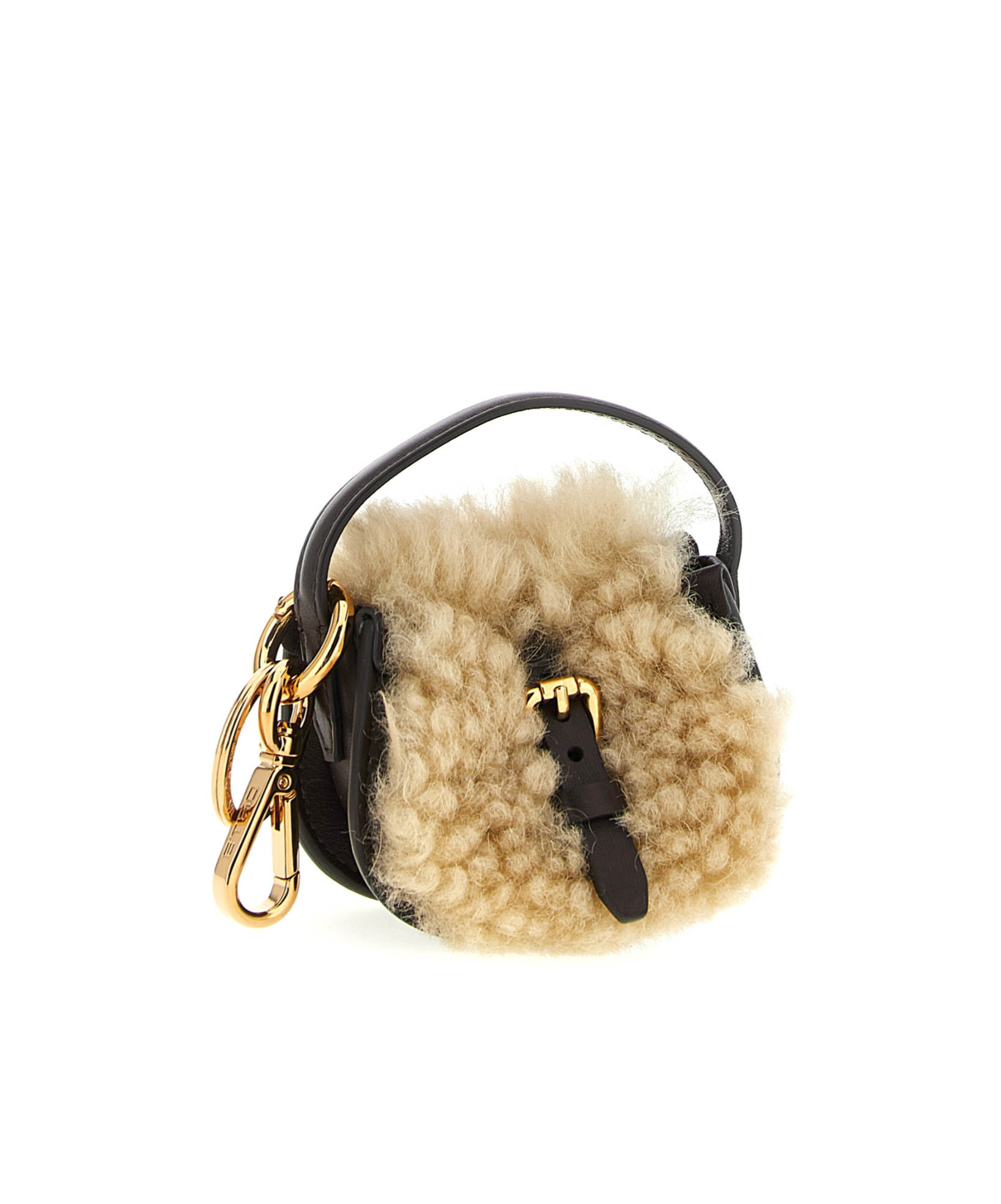 Etro Multicolor Charm Keyring In Brown