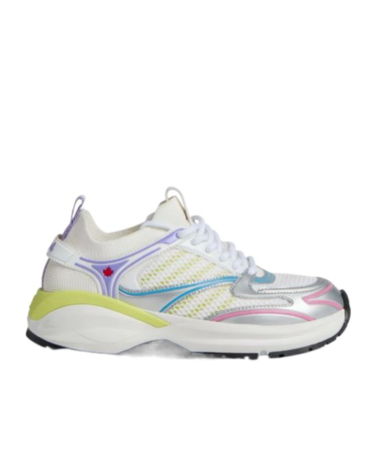 DSQUARED2 DASH PANELLED LACE-UP SNEAKERS