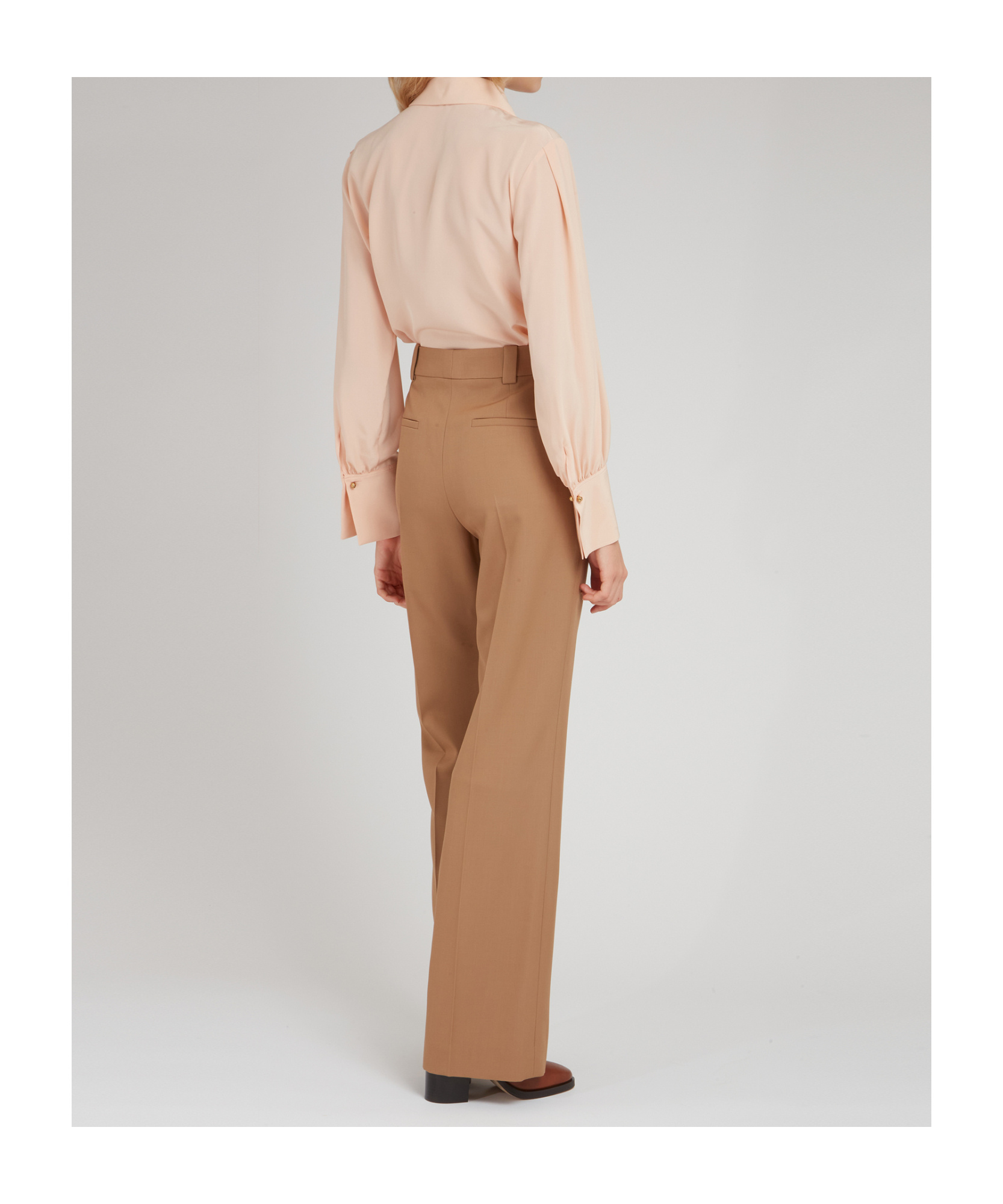 Chloé Long-sleeved Shirt In Brown