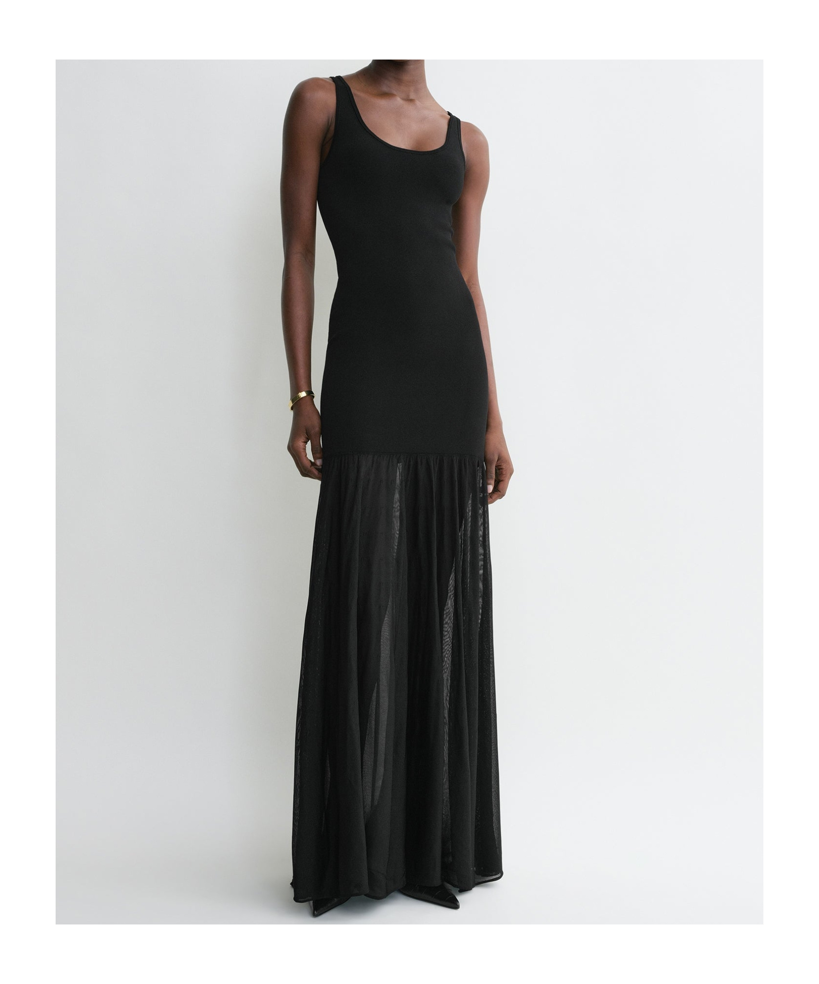 Shop Totême Evening Maxi Dress In Black