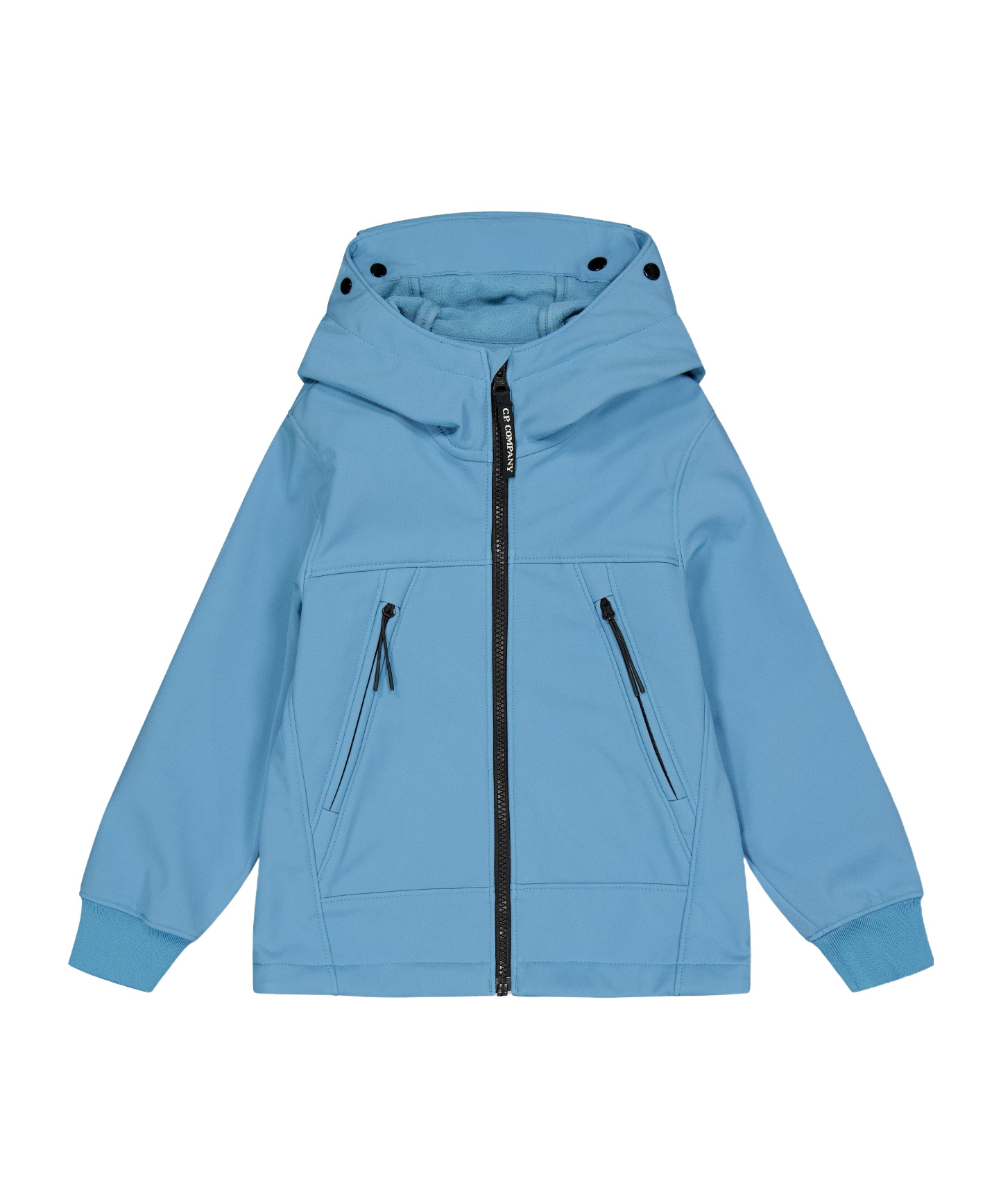C.p. Company Softshell Jacket With Visor In Blue