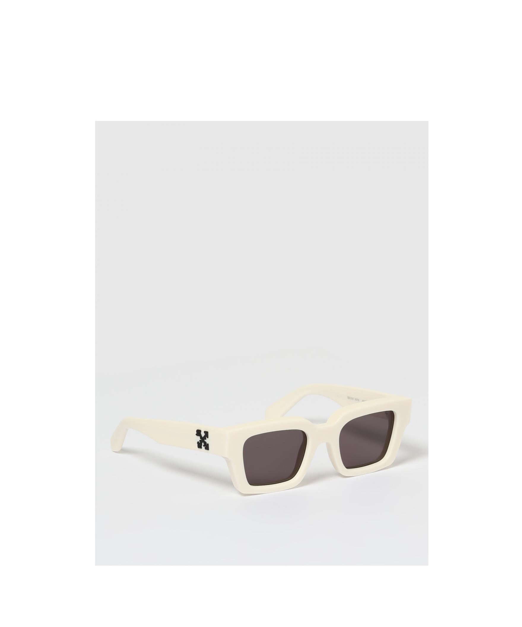 Off-white Arthur Rectangular Frame Sunglasses In White