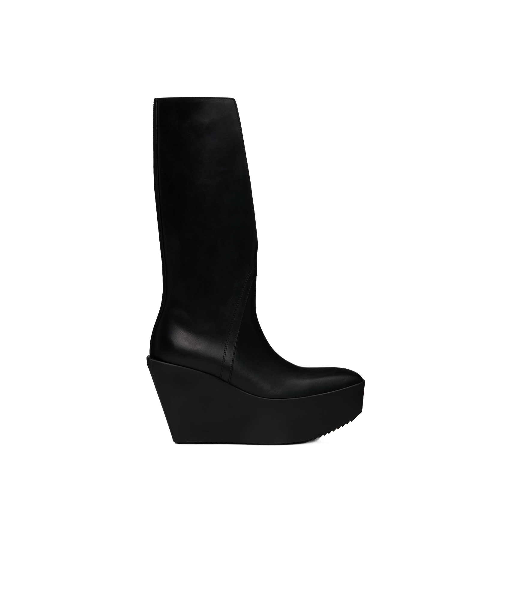 Rick Owens Square-toed Boots In Black