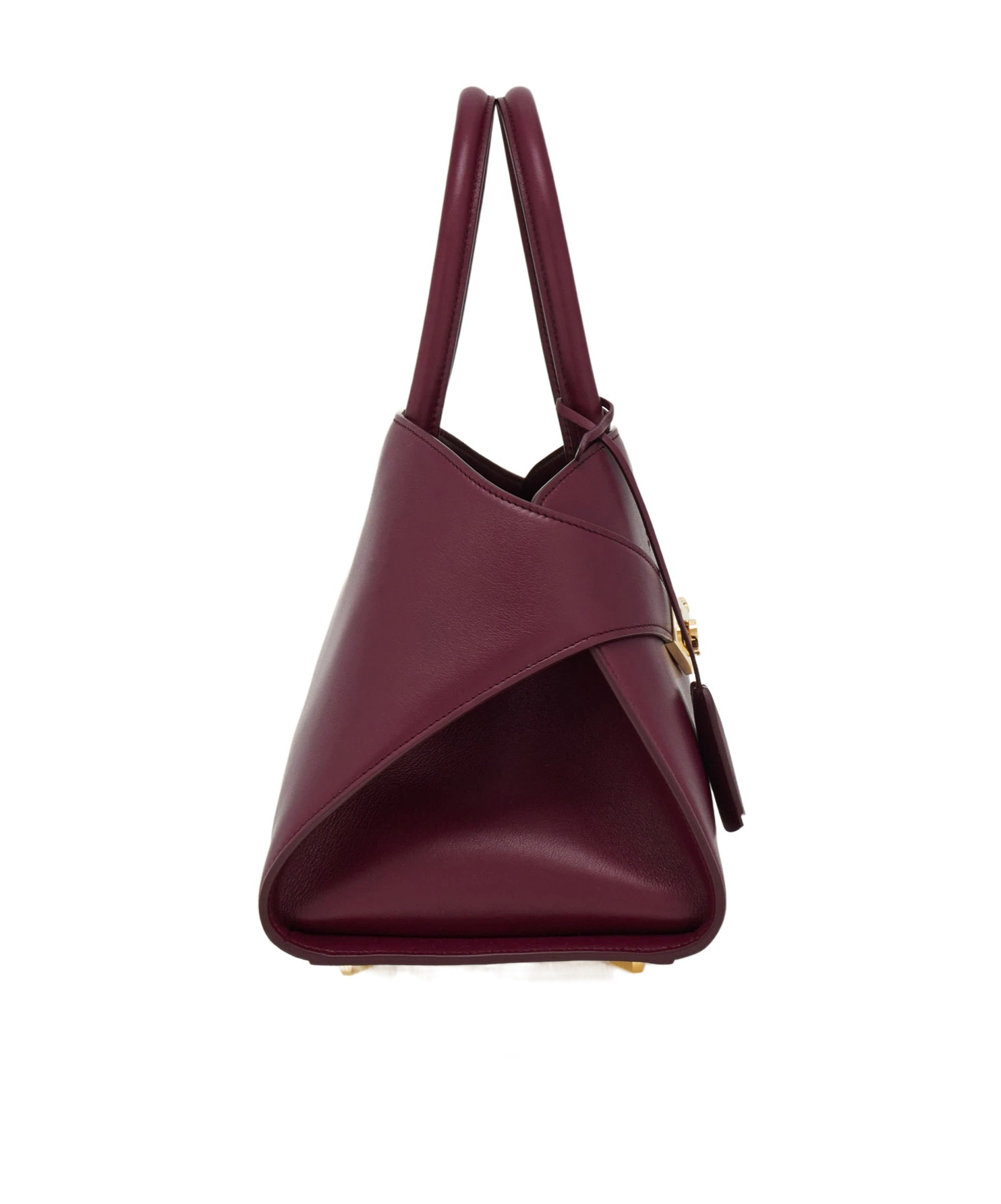 Ferragamo Medium Hug Leather Tote Bag In Purple