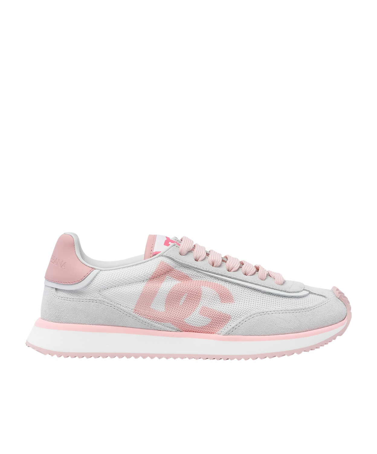 Dolce & Gabbana Canvas And Suede Sneakers In White