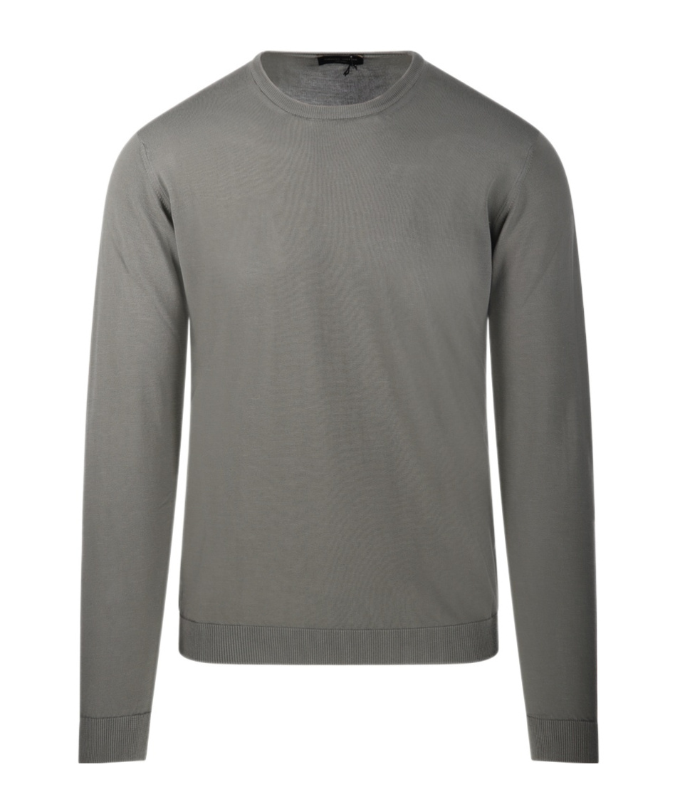 Roberto Collina Crewneck Knit Top In Gray