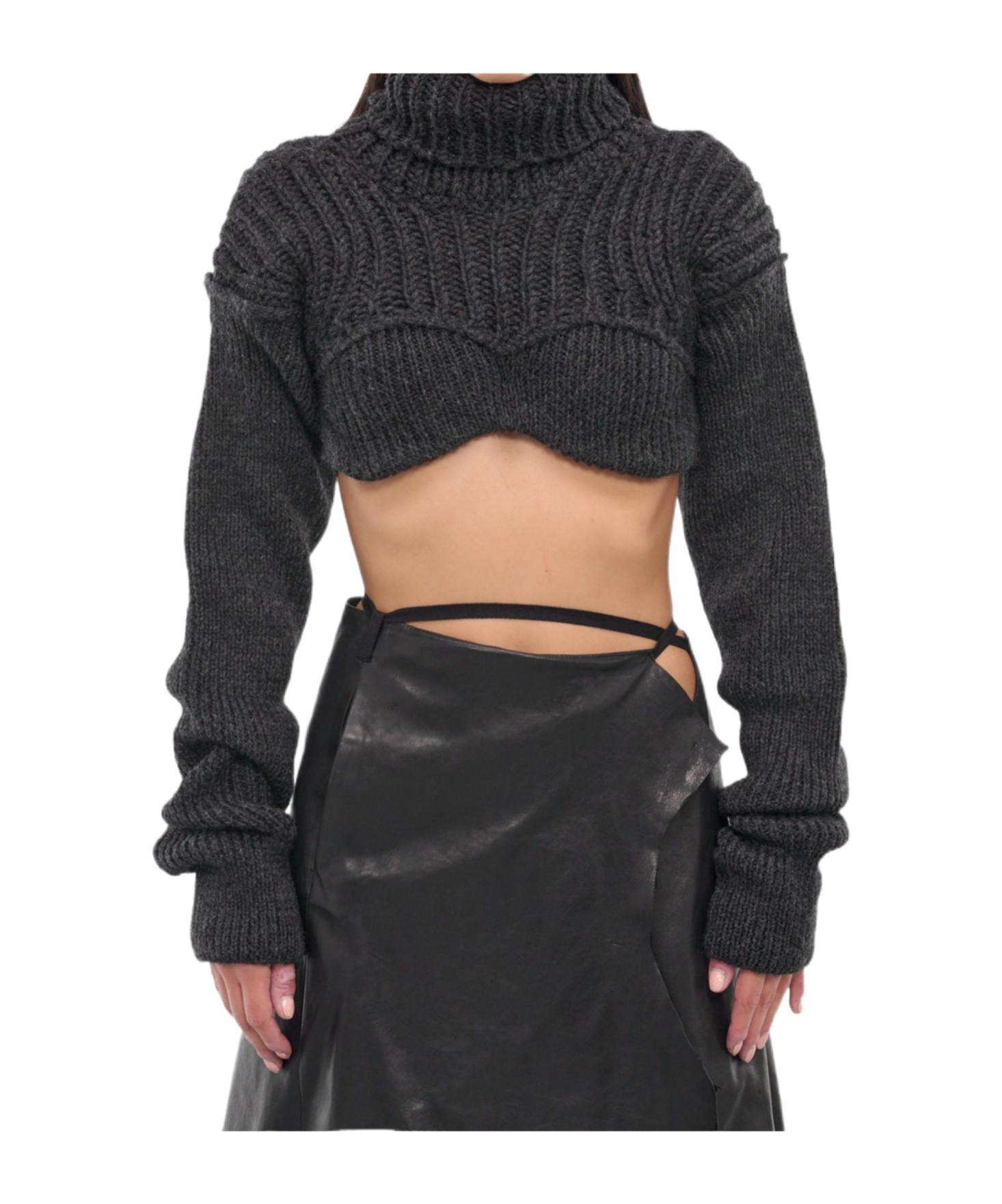Acne Studios Long-sleeved Sweater In Black