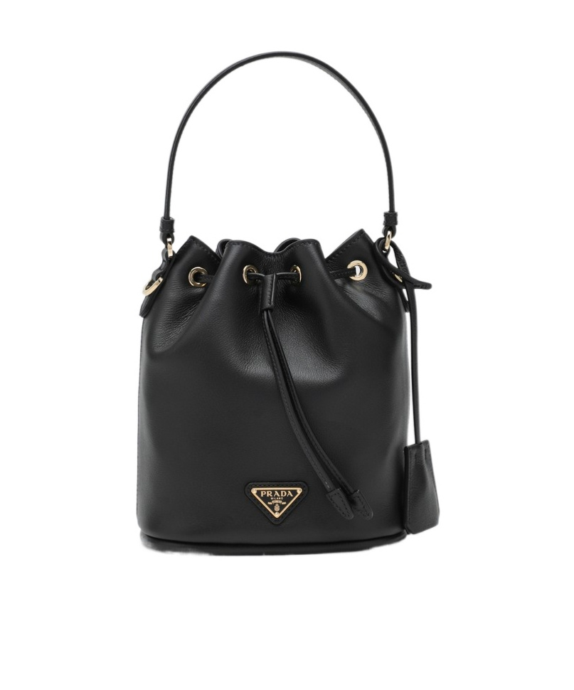 Prada Borsa A Secchiello Re-edition 1978 In Re-nylon Nero Donna In Black