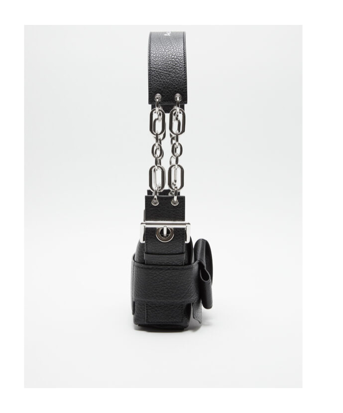 Acne Studios Musubi Shoulder Bag With Adjustable In Black