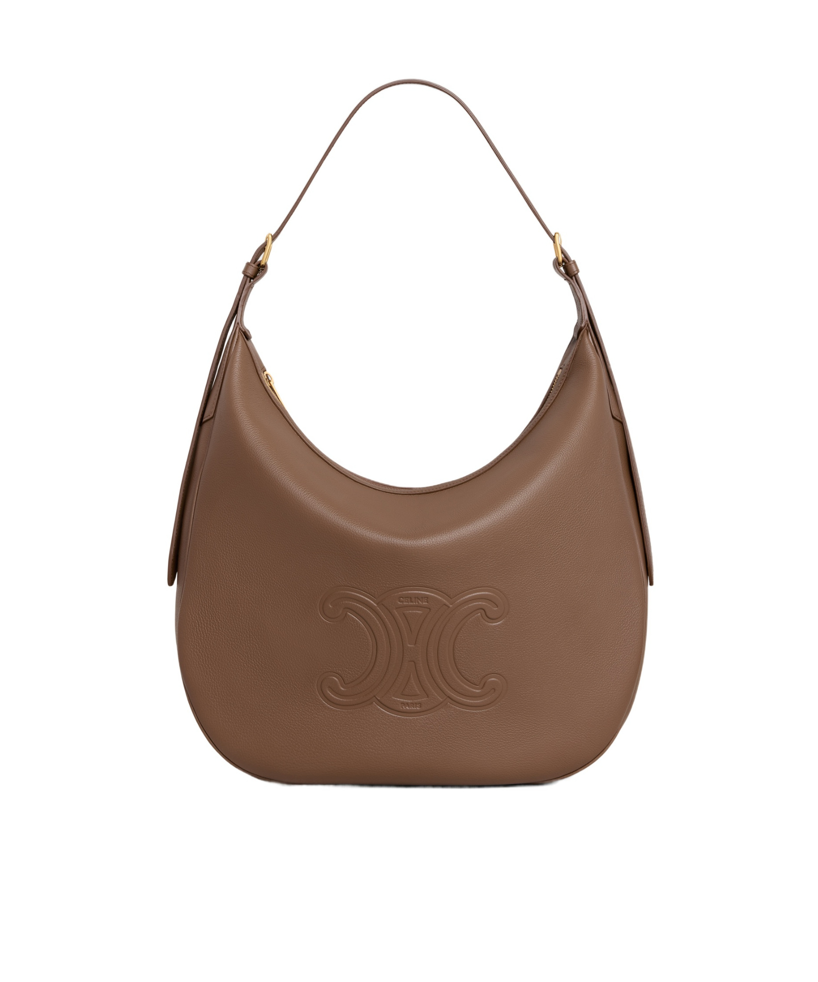 Celine Helose Cuir Triomphe Shoulder Bag In Brown