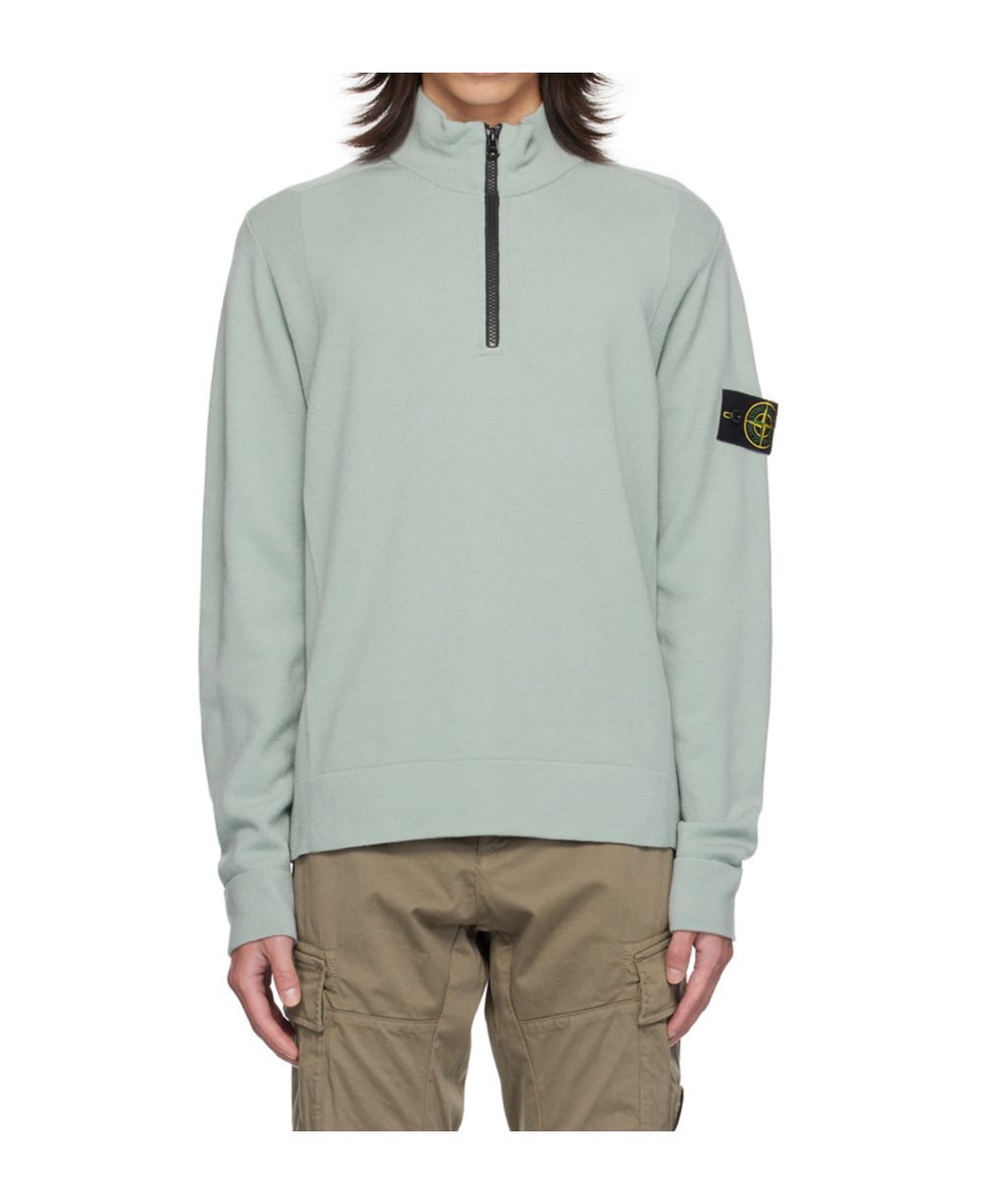 Stone Island Compass-badge Sweater In Gray