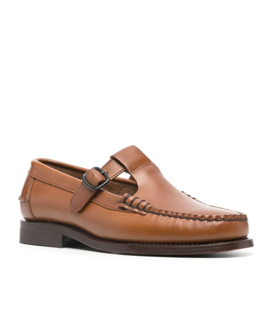 Shop Hereu Alber Leather Loafers In Brown
