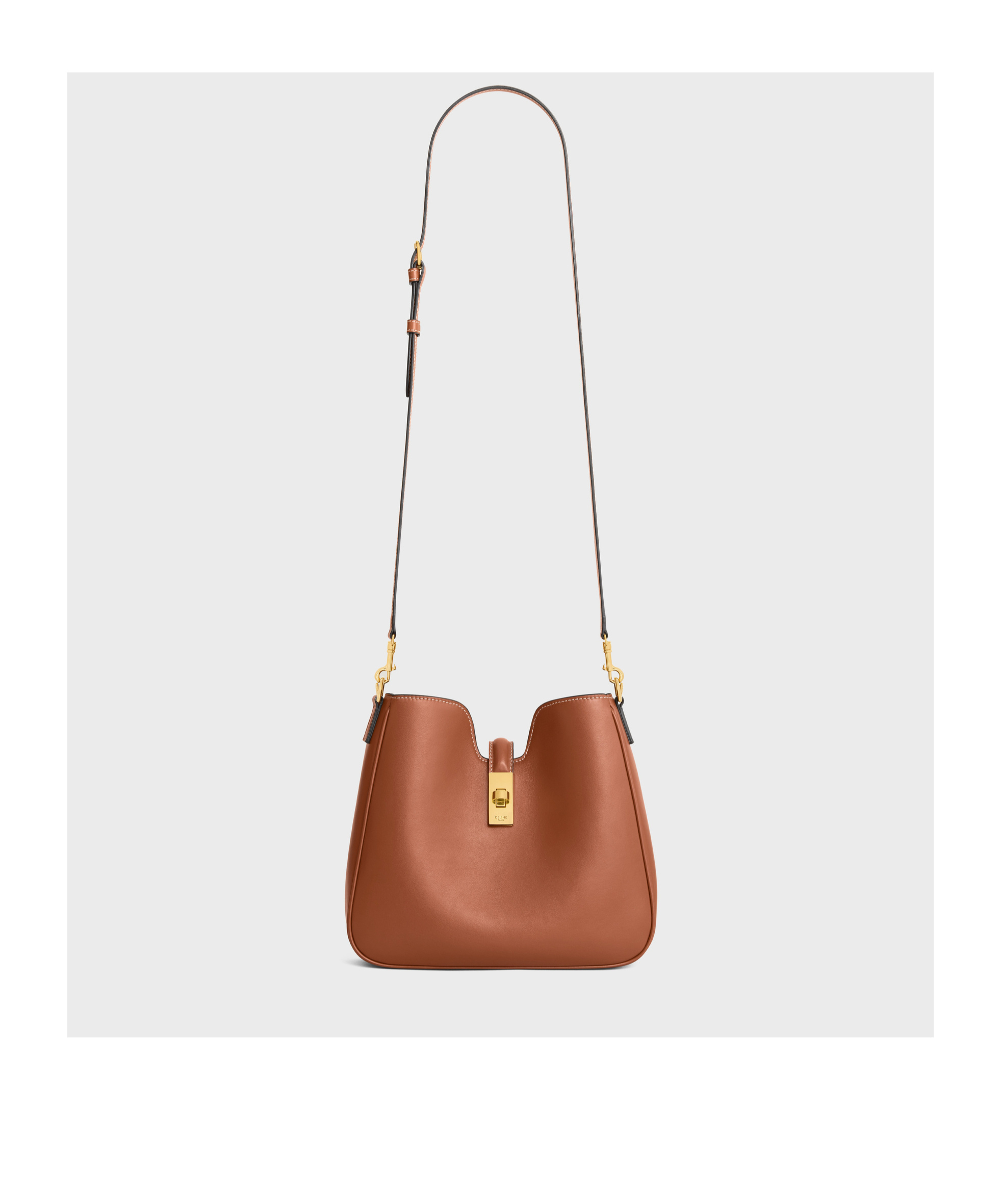 Celine Camille 16 Medium Soft Bag In Smooth Calfskin In Brown