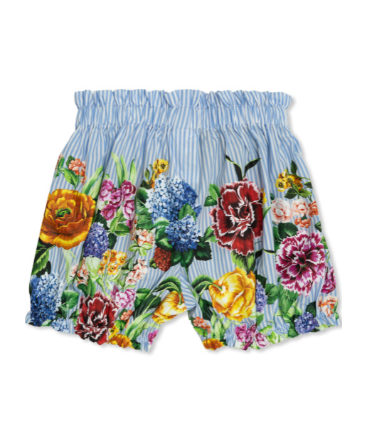 Dolce & Gabbana Dolce Gabbana Kids Floral Printed Shorts In Blue