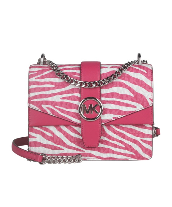 Michael Kors Animal Print Crossbody Bag In Pink