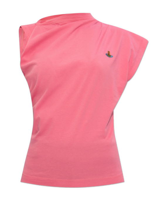 Vivienne Westwood Hebo Asymmetrical Top In Pink