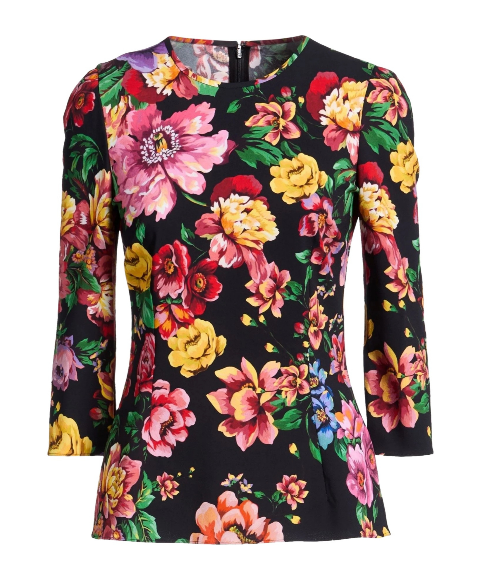 Dolce & Gabbana Printed Top In Black
