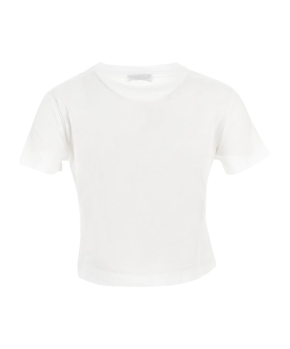 Miu Miu Open-necked Black Shirt In White