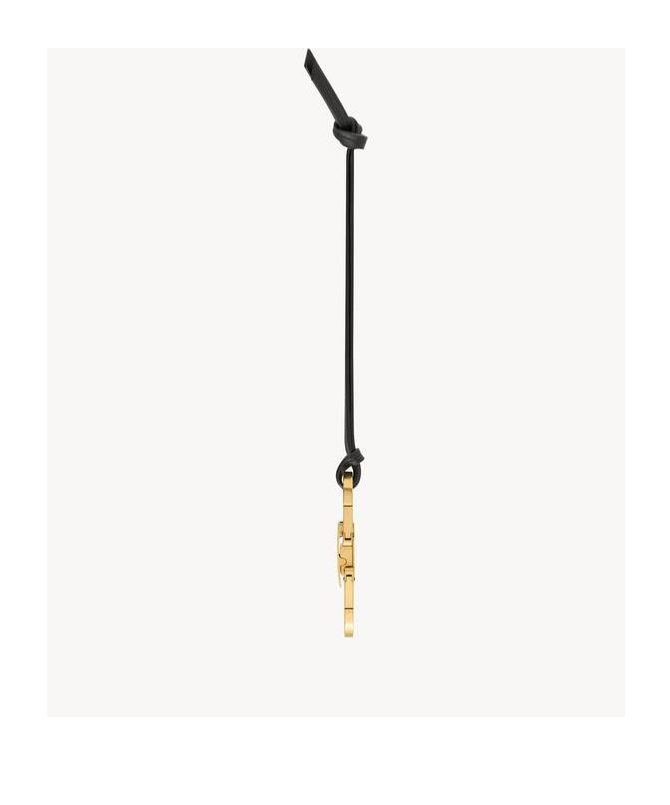 Saint Laurent Double Key Ring In Black