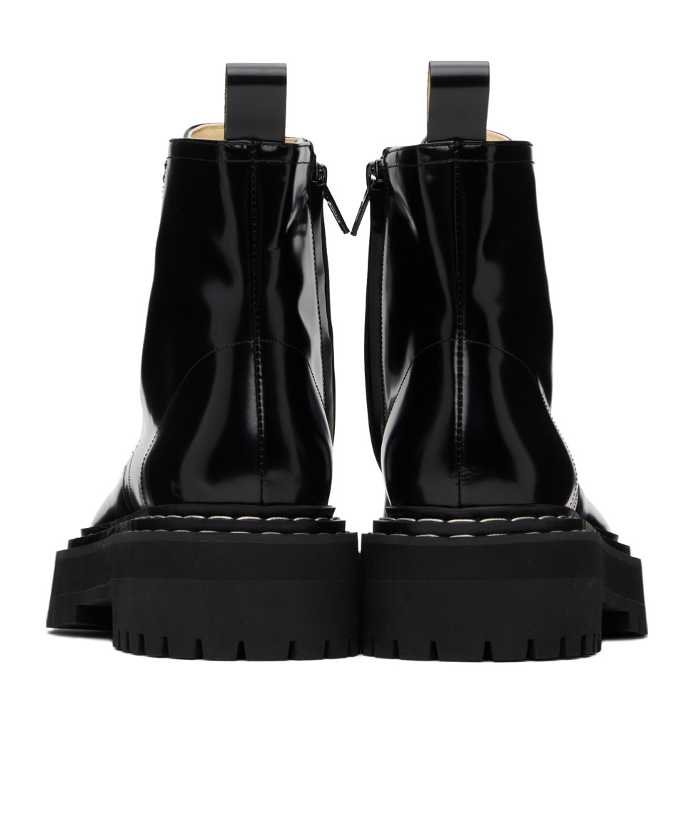 PROENZA SCHOULER SHORT BOOTS WITH RAISED SOLES AND LACE