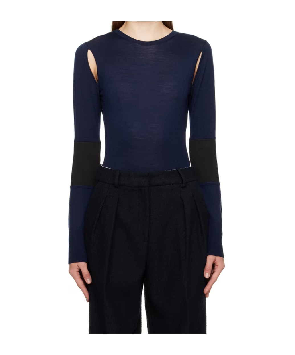VICTORIA BECKHAM HOLLOWED-OUT DETAIL JUMPSUIT